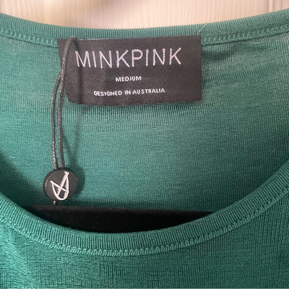 NWOT Mink Pink Alessia Midi Maxi Dress in Emerald Green Formal Party Cocktail - Picture 3 of 8